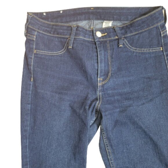 𝅺H&M like New dark wash skinny high rise jeans - Picture 2 of 4